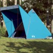 Tienda de campaña familiar tipi 6 personas impermeable azul