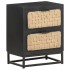 Mesita de noche de madera maciza de mango 40x30x50
