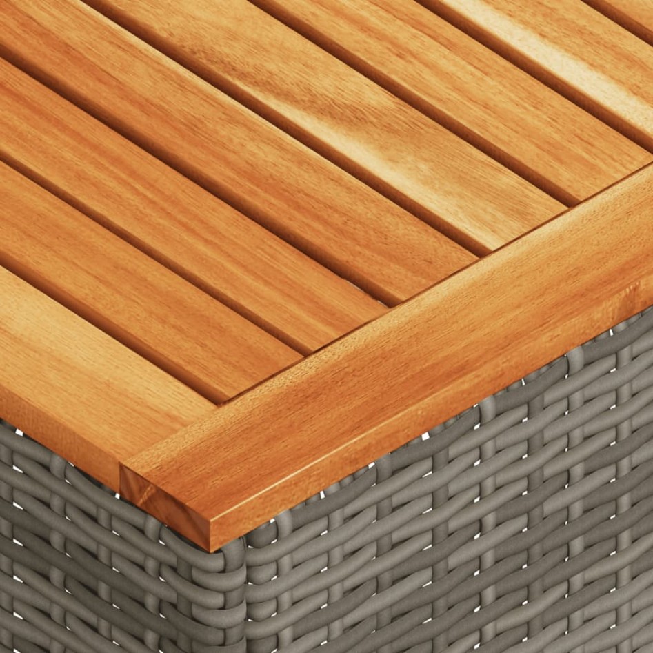 Set sofás jardín y cojines 2 pzas ratán sintético acacia