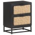Mesita de noche de madera maciza de mango 40x30x50