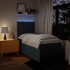 Cama box spring con colchón tela azul 100x200