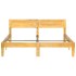Estructura de cama de madera maciza de mango 140