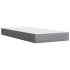 Cama box spring con colchón tela gris claro 100x200