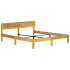 Estructura de cama de madera maciza de mango 140