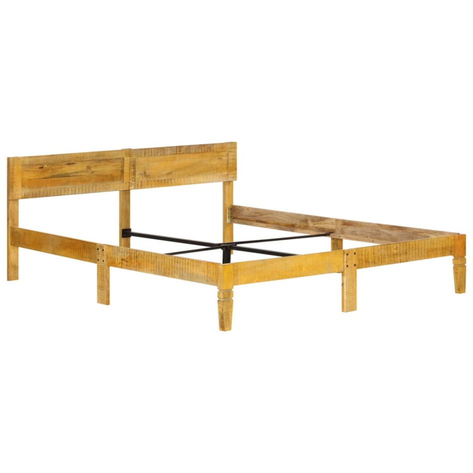 Estructura de cama de madera maciza de mango 140