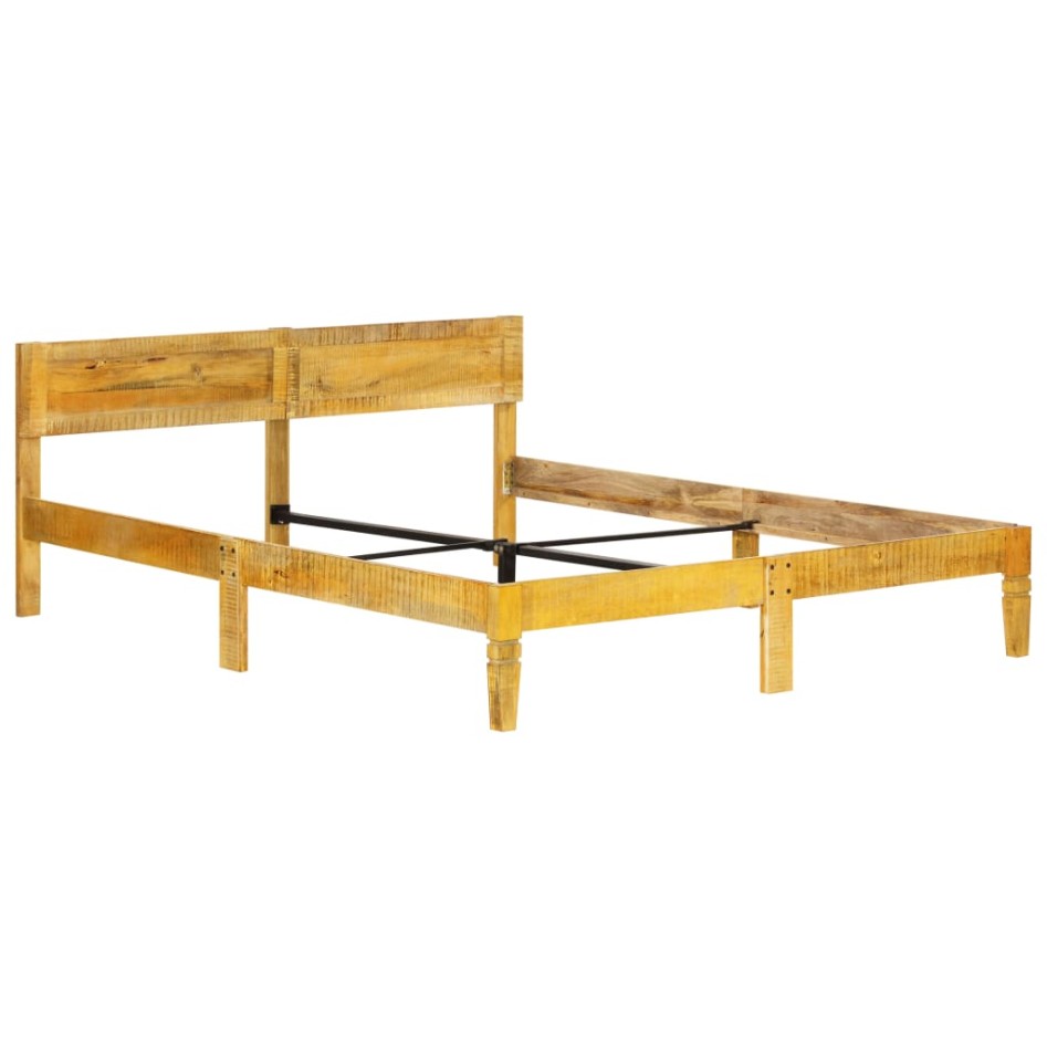 Estructura de cama de madera maciza de mango 140
