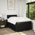 Cama box spring con colchón tela negro 120x190