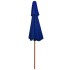 Sombrilla de dos pisos palo de madera azul 270