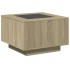 Mesa de centro y LED madera ingeniería roble Sonoma 60x60x40