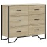 Cajonera de madera de ingeniería roble Sonoma 91x35,5x74,5