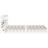 Estructura de cama sin colchón madera de pino blanca 150x200