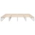 Estructura de cama sin colchón madera maciza blanca 200x200