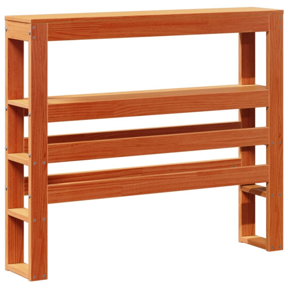 Estructura de cama sin colchón madera maciza marrón 90x190