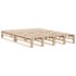 Estructura de cama sin colchón madera de pino maciza 120x200