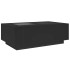 Mesa de centro con LED Infinity negra 116x69x40