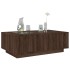 Mesa de centro con Infinity LED marrón roble 116x69x40