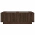 Mesa de centro con Infinity LED marrón roble 116x69x40