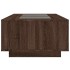 Mesa de centro con Infinity LED marrón roble 116x69x40