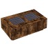 Mesa de centro con Infinity LED roble ahumado 116x69x40