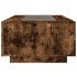 Mesa de centro con Infinity LED roble ahumado 116x69x40
