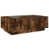 Mesa de centro con Infinity LED roble ahumado 116x69x40