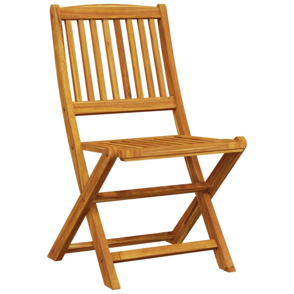 Juego comedor de jardín 7 pzas madera maciza acacia