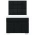 Cama box spring con colchón tela negro 80x200