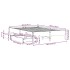 Estructura de cama sin colchón madera maciza marrón 135x190