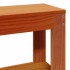 Cama sin colchón madera maciza de pino marrón cera 100x200