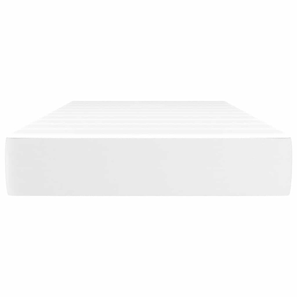 Colchón de muelles ensacados para niños tela blanco 80x160