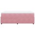 Cama box spring con colchón terciopelo rosa 120x190