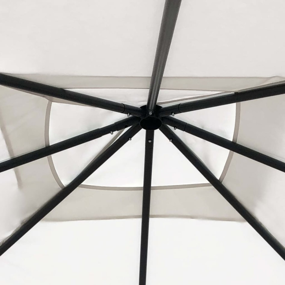 Cenador color crema 3x3x2,6 m 160