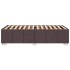 Estructura de cama sin colchón tela marrón oscuro 80x200