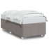 Estructura de cama sin colchón tela gris taupe 90x190