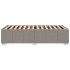 Estructura de cama sin colchón tela gris taupe 90x190