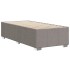 Estructura de cama sin colchón tela gris taupe 90x190