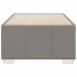 Estructura de cama sin colchón tela taupe 90x200