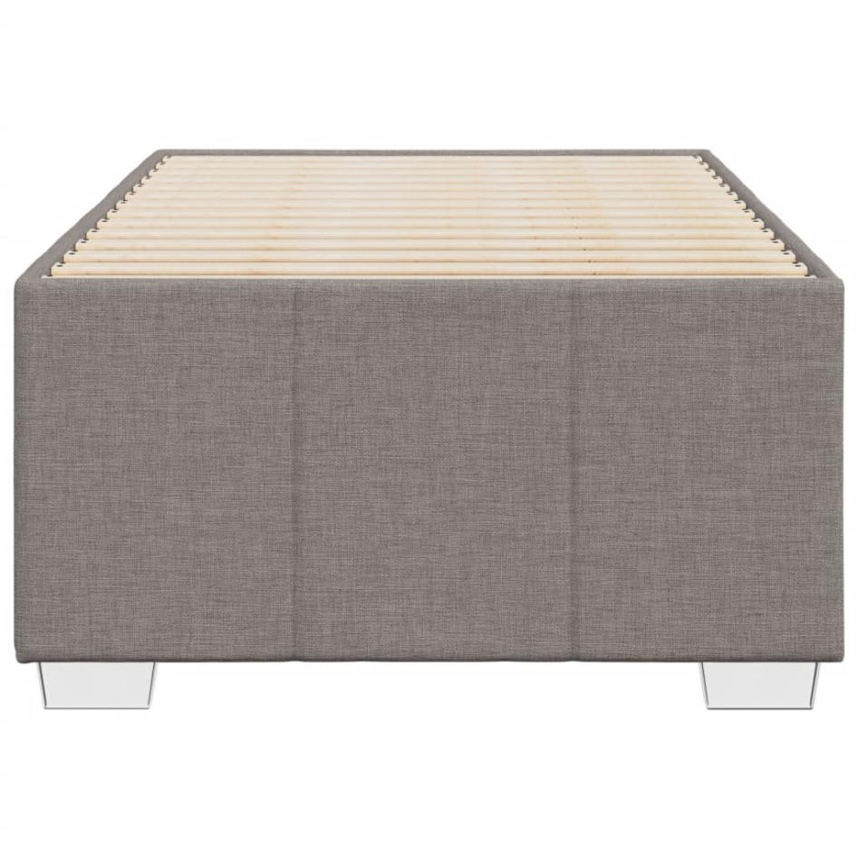 Estructura de cama sin colchón tela taupe 90x200