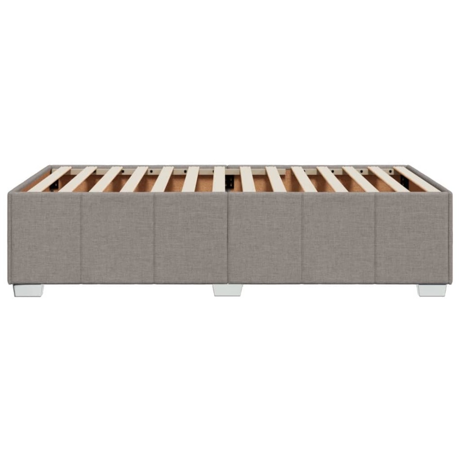 Estructura de cama sin colchón tela taupe 90x200