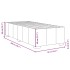 Estructura de cama sin colchón tela taupe 90x200