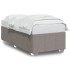 Estructura de cama sin colchón tela gris taupe 100x200
