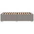 Estructura de cama sin colchón tela gris taupe 100x200