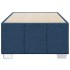 Estructura de cama sin colchón tela azul 100x200