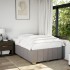 Estructura de cama sin colchón tela gris taupe 120x190