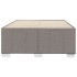 Estructura de cama sin colchón tela gris taupe 120x190