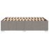 Estructura de cama sin colchón tela gris taupe 120x190