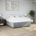 Cama sin colchón tela gris claro 200x200