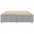 Cama sin colchón tela gris claro 200x200