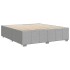 Cama sin colchón tela gris claro 200x200