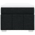 Cama box spring con colchón tela negro 100x200